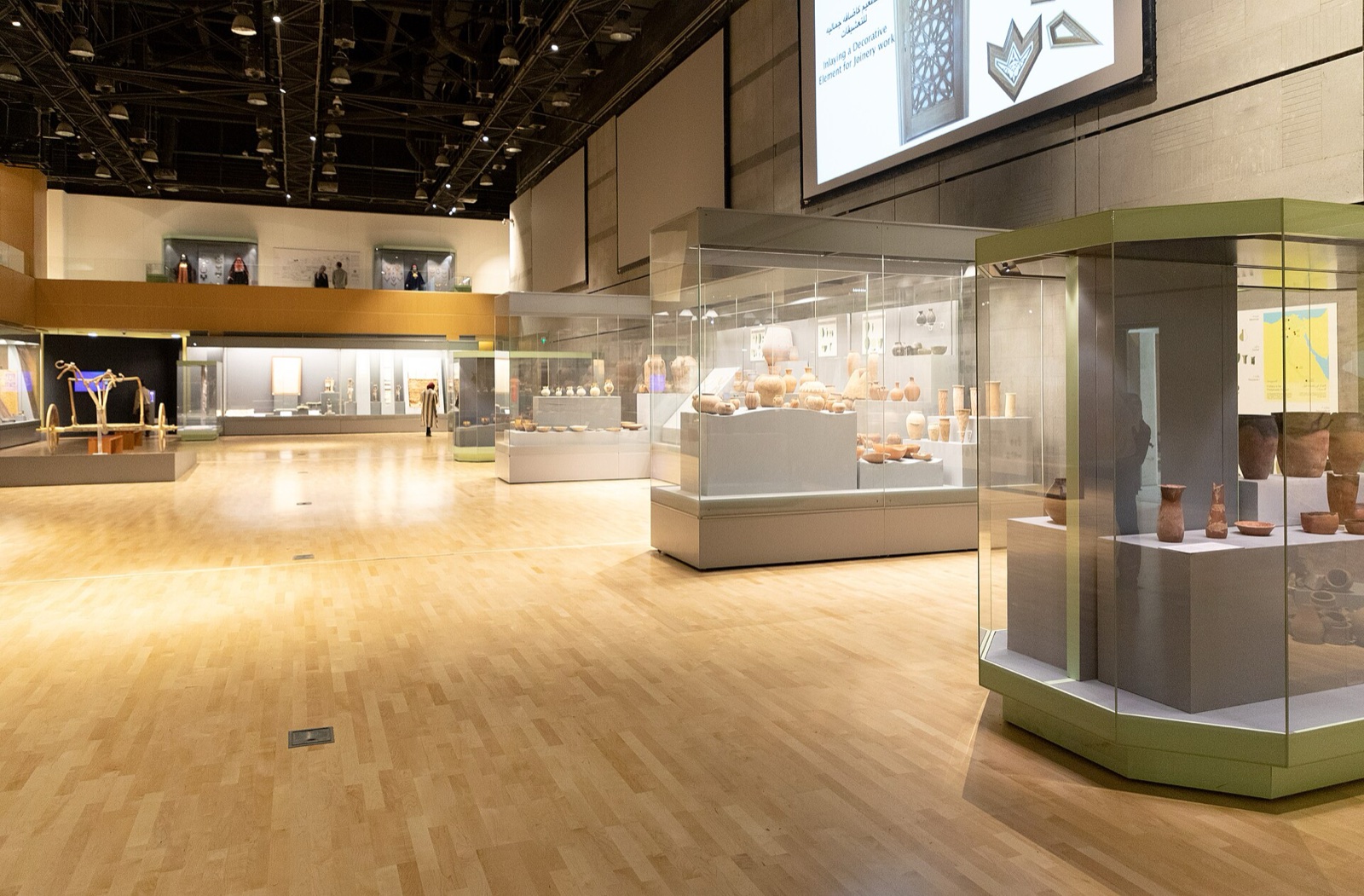 Main hall at the National Museum of Egyptian Civilization